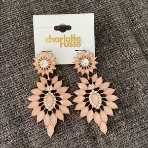 Pink jewels earring Charlotte Russe